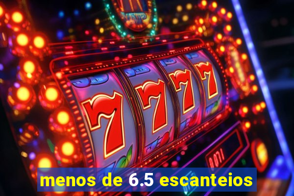 menos de 6.5 escanteios