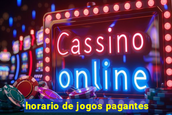 horario de jogos pagantes