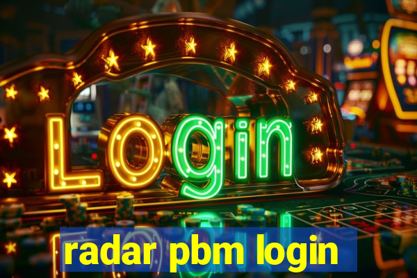 radar pbm login