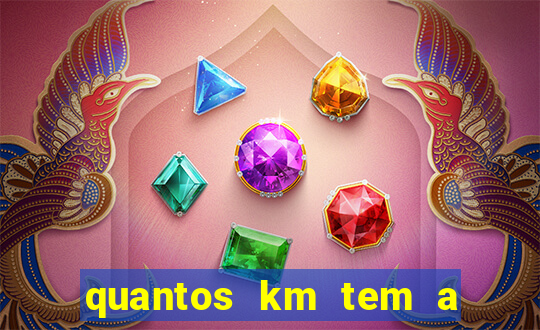 quantos km tem a serra de santos