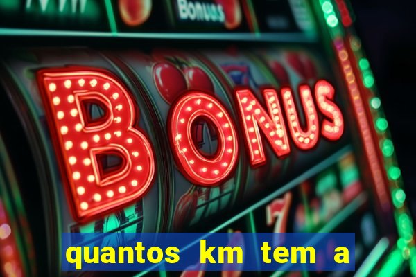 quantos km tem a serra de santos