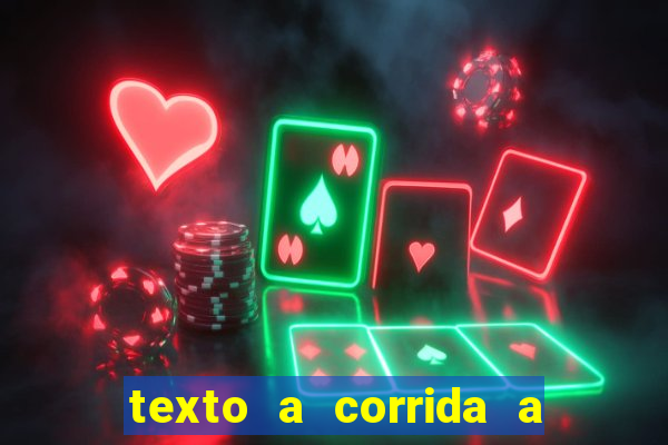 texto a corrida a lagarta lili