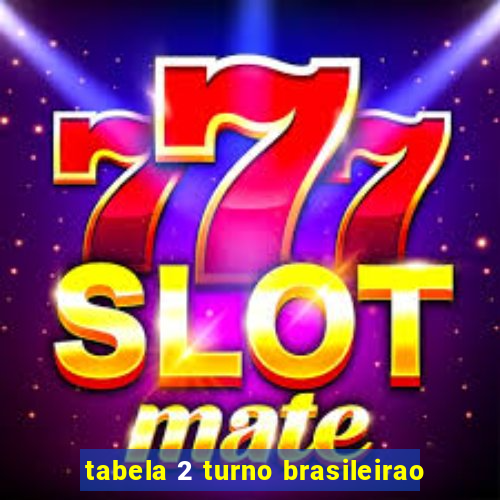 tabela 2 turno brasileirao