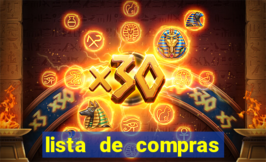 lista de compras para 2 pessoas