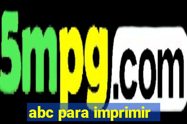 abc para imprimir