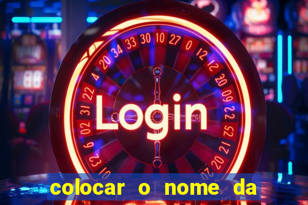 colocar o nome da pessoa no congelador