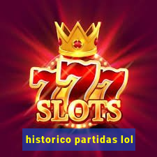 historico partidas lol