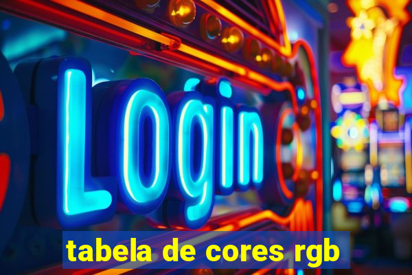 tabela de cores rgb