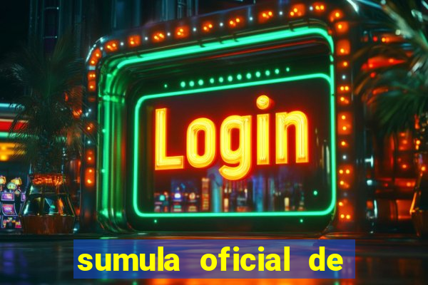 sumula oficial de futebol 7 society excel