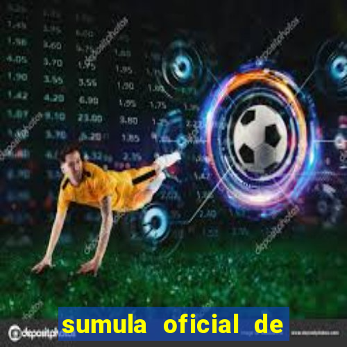 sumula oficial de futebol 7 society excel