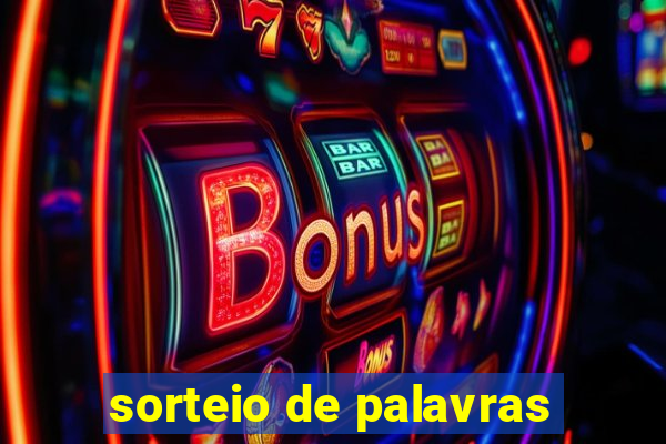 sorteio de palavras