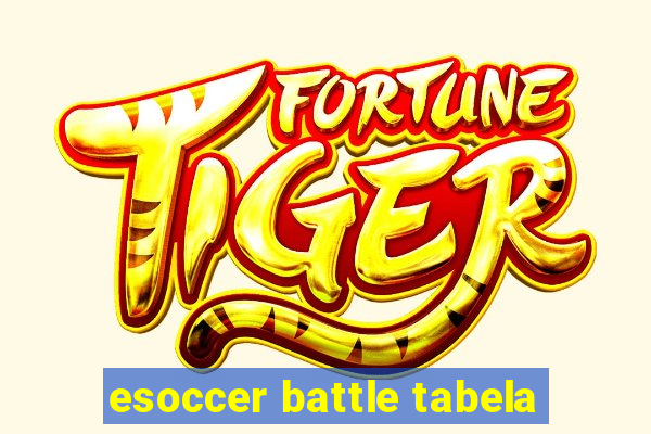 esoccer battle tabela