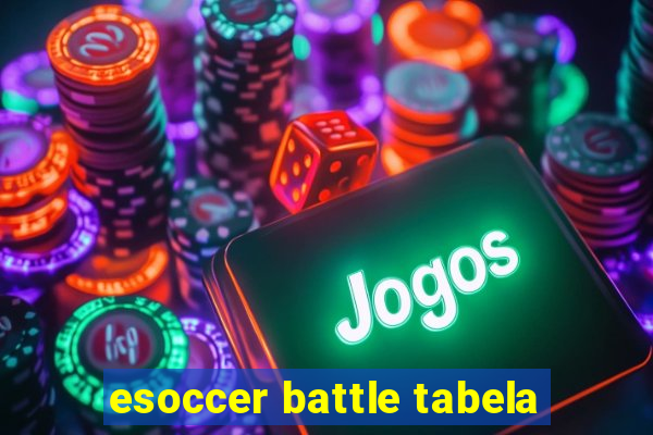 esoccer battle tabela