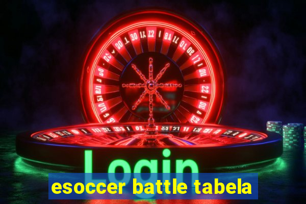 esoccer battle tabela