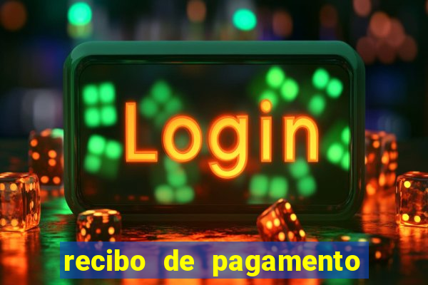 recibo de pagamento simples word