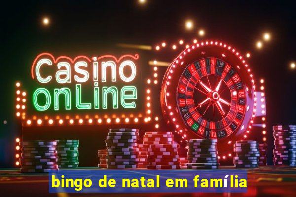 bingo de natal em família