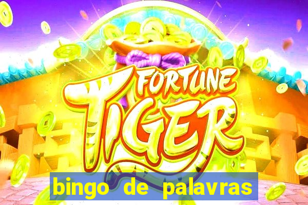 bingo de palavras 3 ano