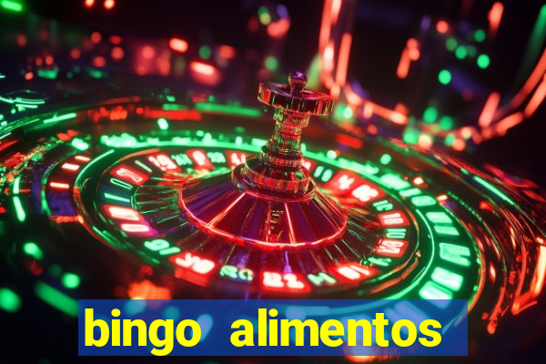 bingo alimentos para imprimir