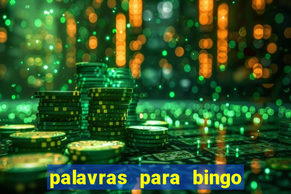 palavras para bingo de cha de lingerie