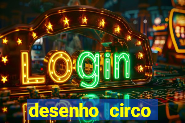 desenho circo digital para colorir