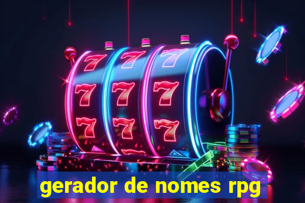 gerador de nomes rpg