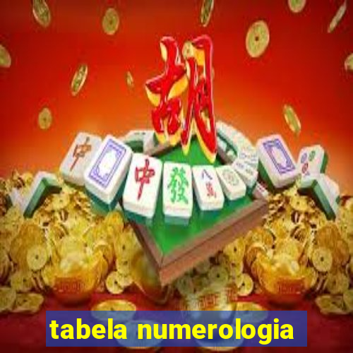 tabela numerologia