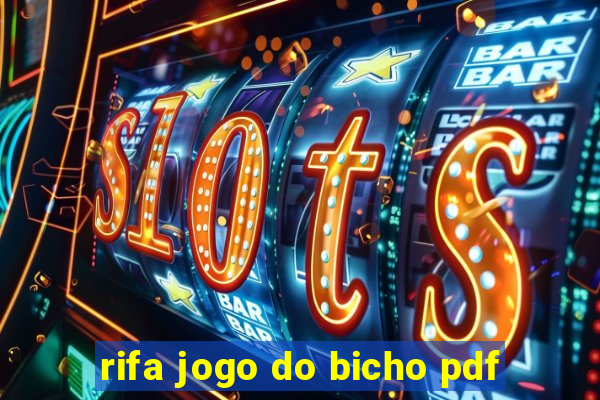 rifa jogo do bicho pdf