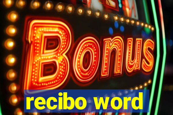recibo word