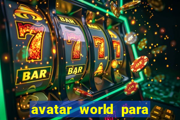 avatar world para imprimir e colorir