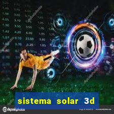 sistema solar 3d em movimento
