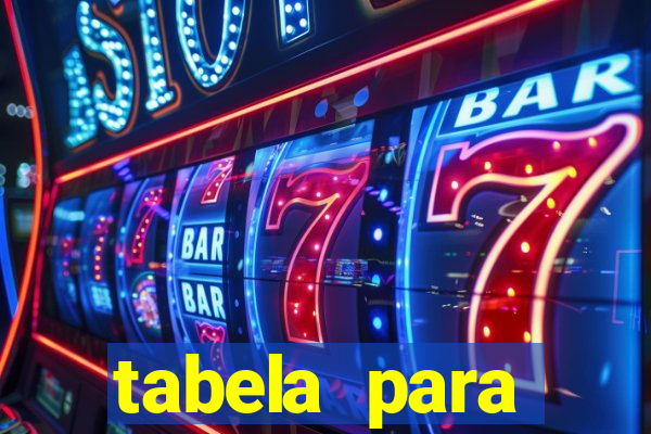 tabela para misturar cores