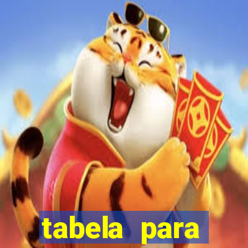 tabela para misturar cores