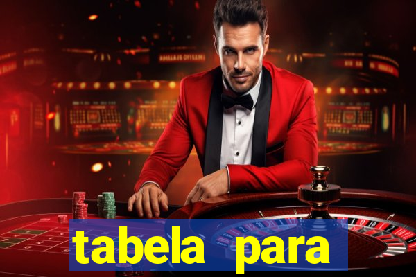 tabela para misturar cores