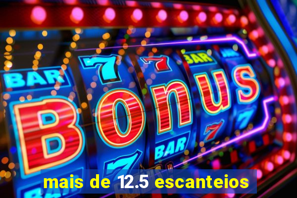 mais de 12.5 escanteios
