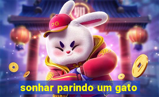 sonhar parindo um gato