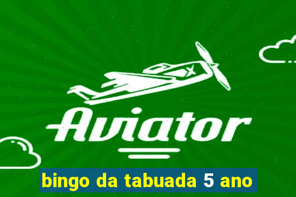 bingo da tabuada 5 ano