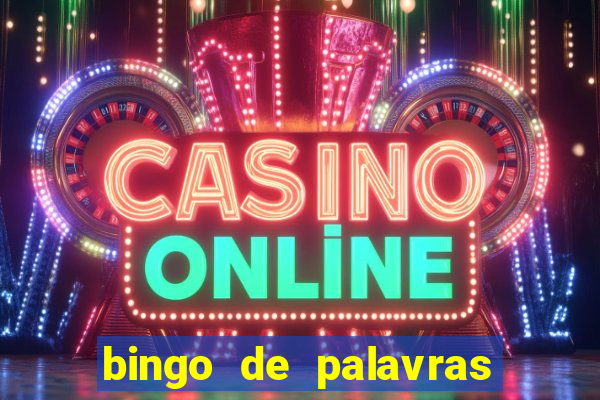 bingo de palavras cha de bebe