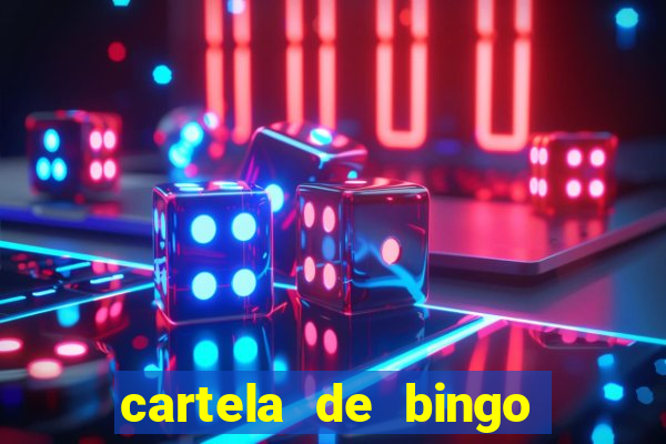cartela de bingo pra imprimir