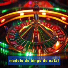 modelo de bingo de natal