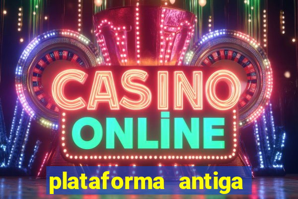plataforma antiga de jogos