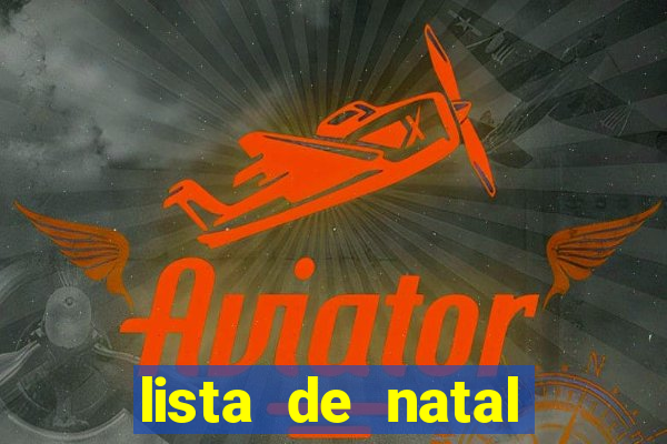 lista de natal para imprimir