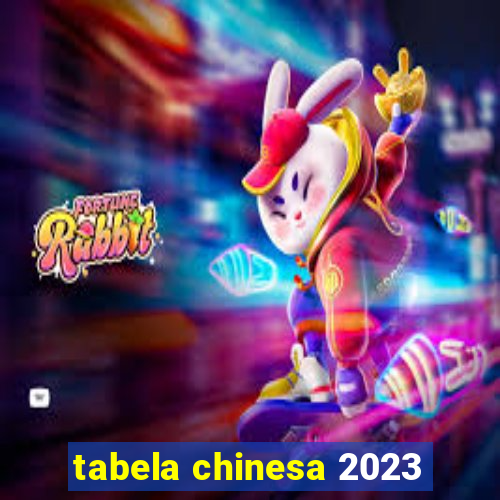 tabela chinesa 2023
