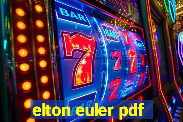 elton euler pdf