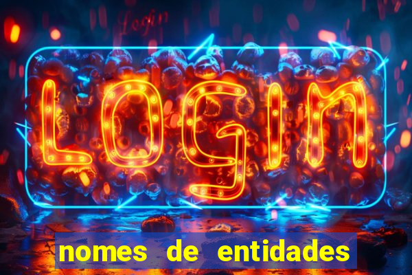 nomes de entidades do mal
