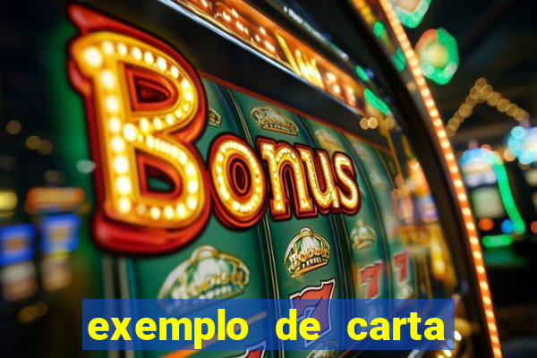 exemplo de carta aberta vestibular