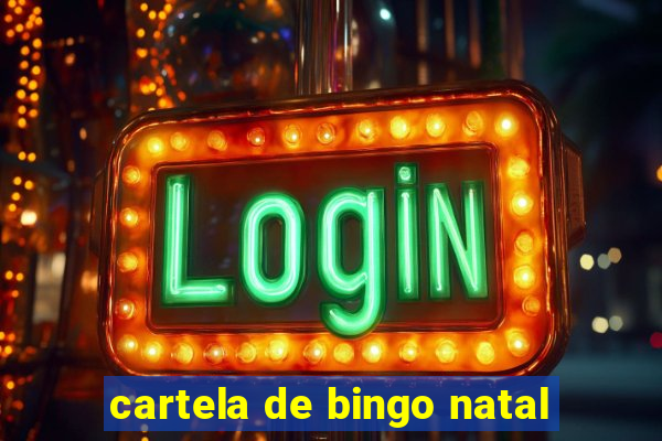 cartela de bingo natal