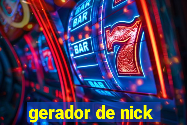 gerador de nick