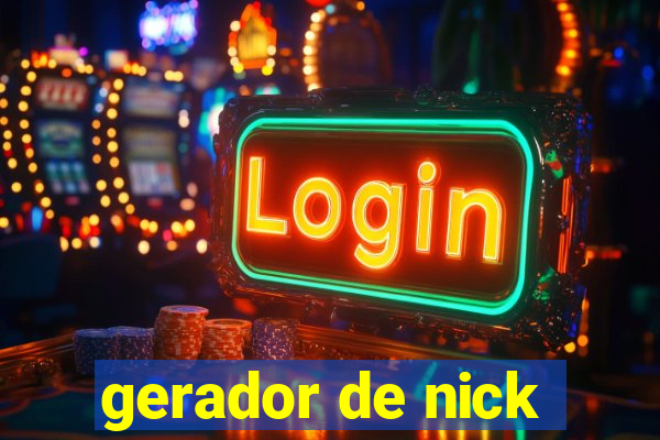 gerador de nick