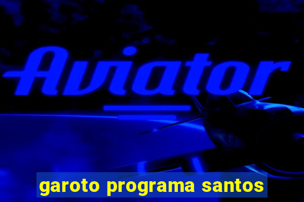 garoto programa santos