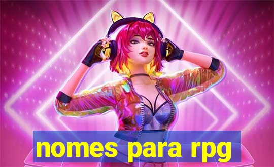 nomes para rpg